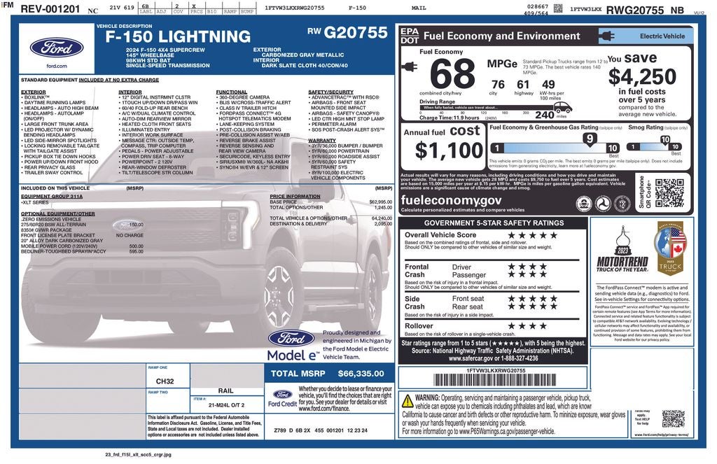2024 Ford F-150 Lightning XLT