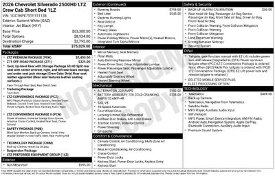 2026 Chevrolet Silverado 2500HD LTZ