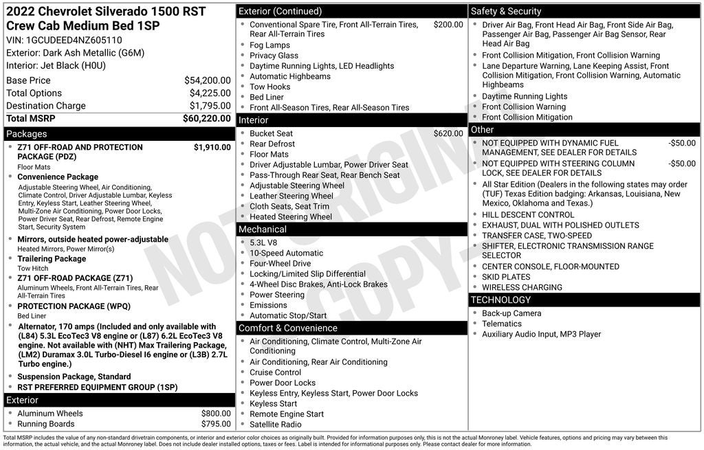 2022 Chevrolet Silverado 1500 RST