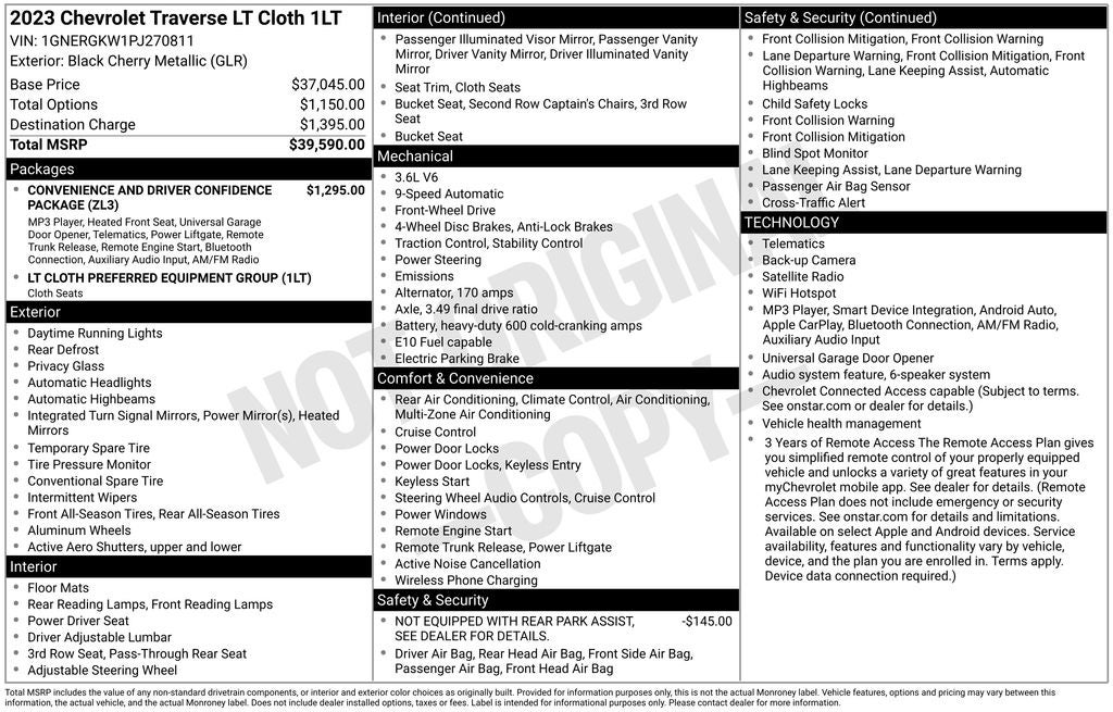 2023 Chevrolet Traverse LT 1LT