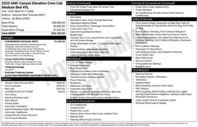 2025 GMC Canyon Elevation