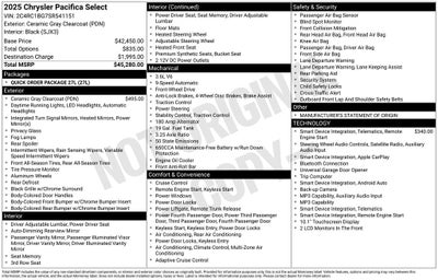 2025 Chrysler Pacifica Select