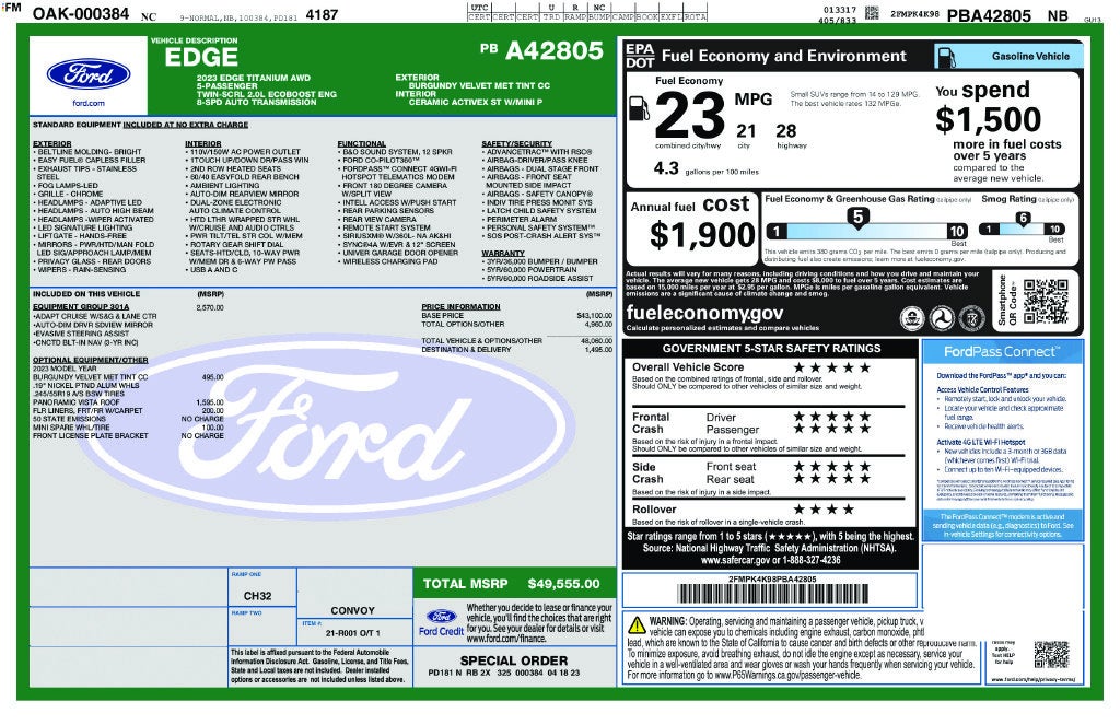 2023 Ford Edge Titanium