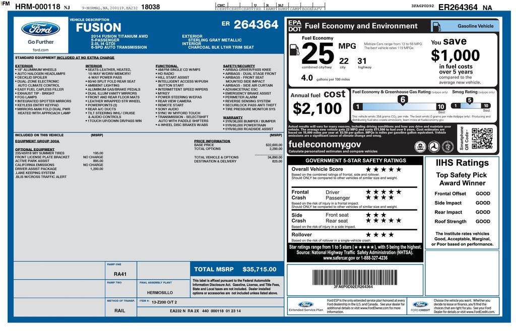 2014 Ford Fusion Titanium