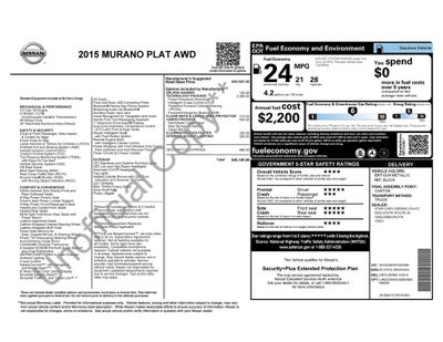 2015 Nissan Murano Platinum