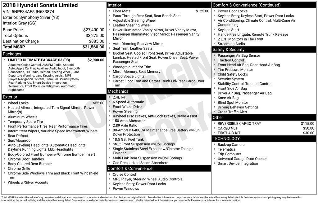 2018 Hyundai Sonata Limited