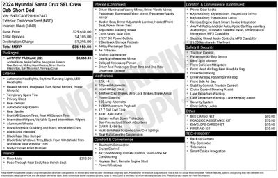 2024 Hyundai Santa Cruz SEL