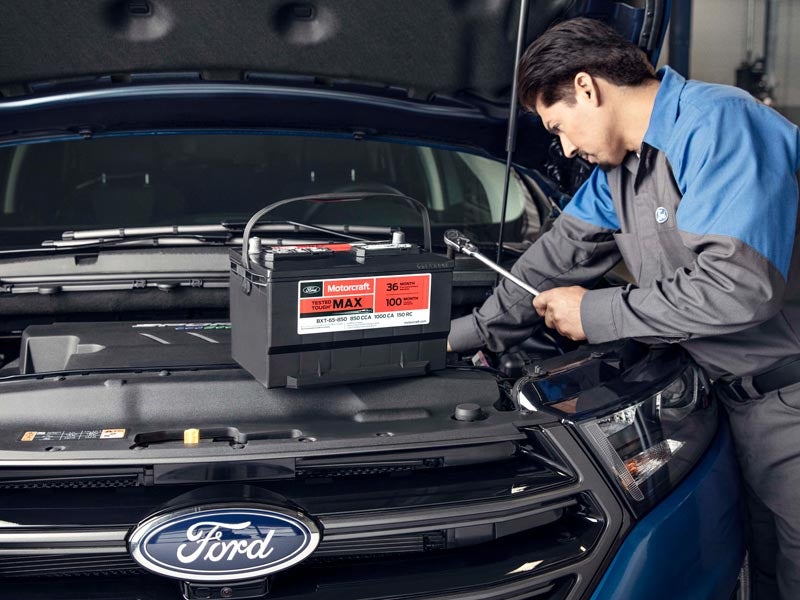 Ford battery testing and replacement service
