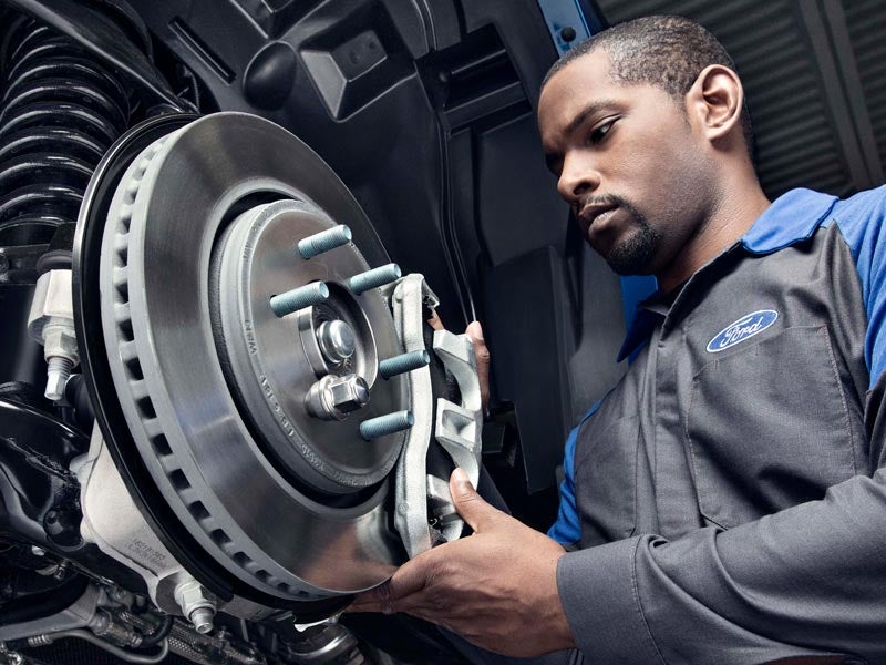 Ford brake service and brake inspection