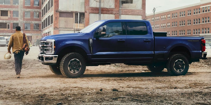 2026 Ford F-250 Super Duty at a construction site