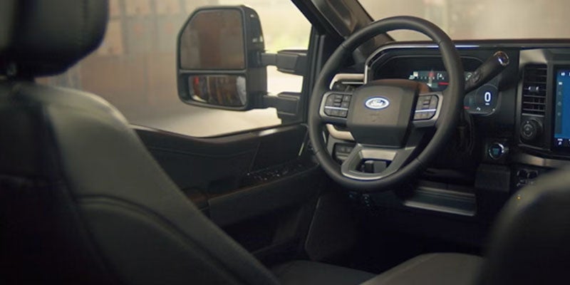 2026 Ford F-250 Super Duty driver view behind the wheel