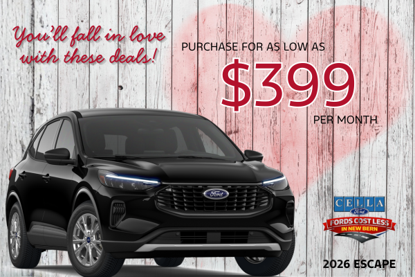 2026 Ford Escape - Own for $399 per month