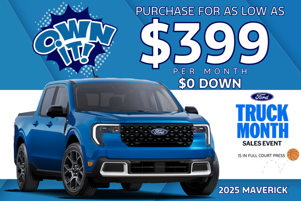 2025 Maverick XL: $399 per month purchase