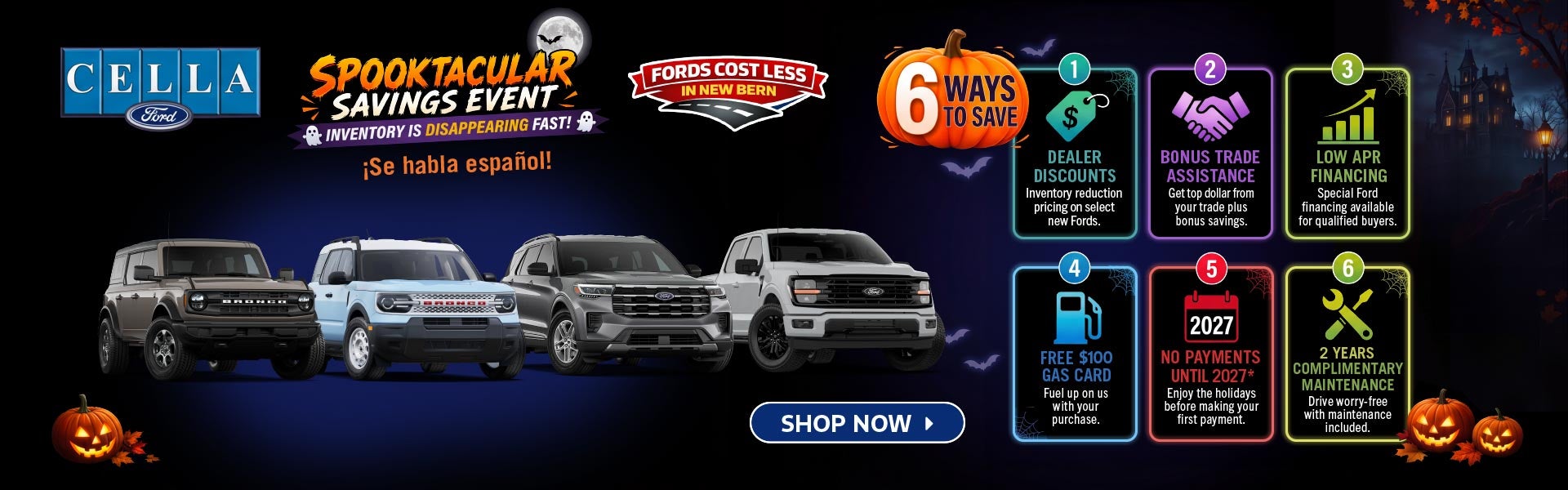 Spooktacular Savings Event