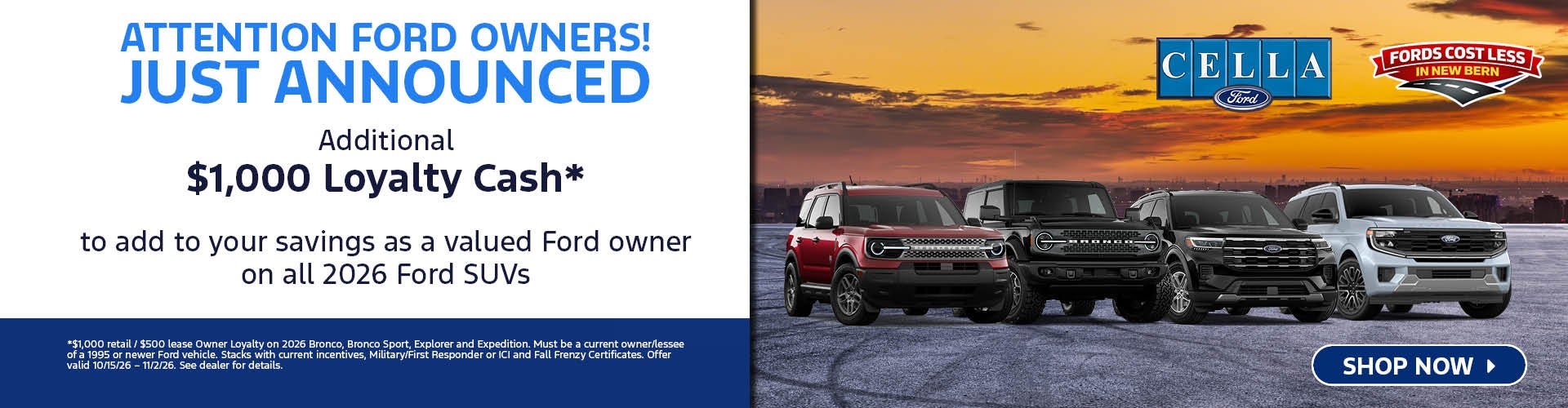 Loyalty Cash SUVs
